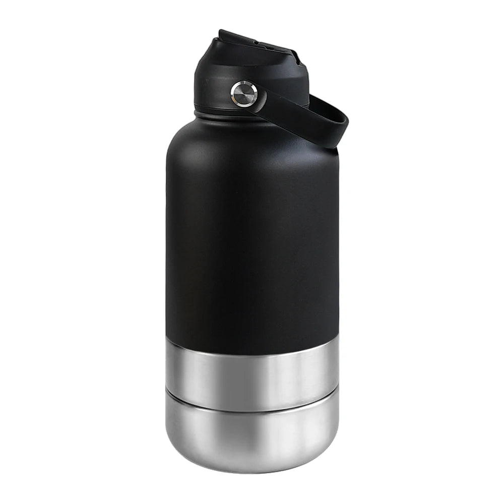 3-in-1 Stainless Steel Dog Water Bottle