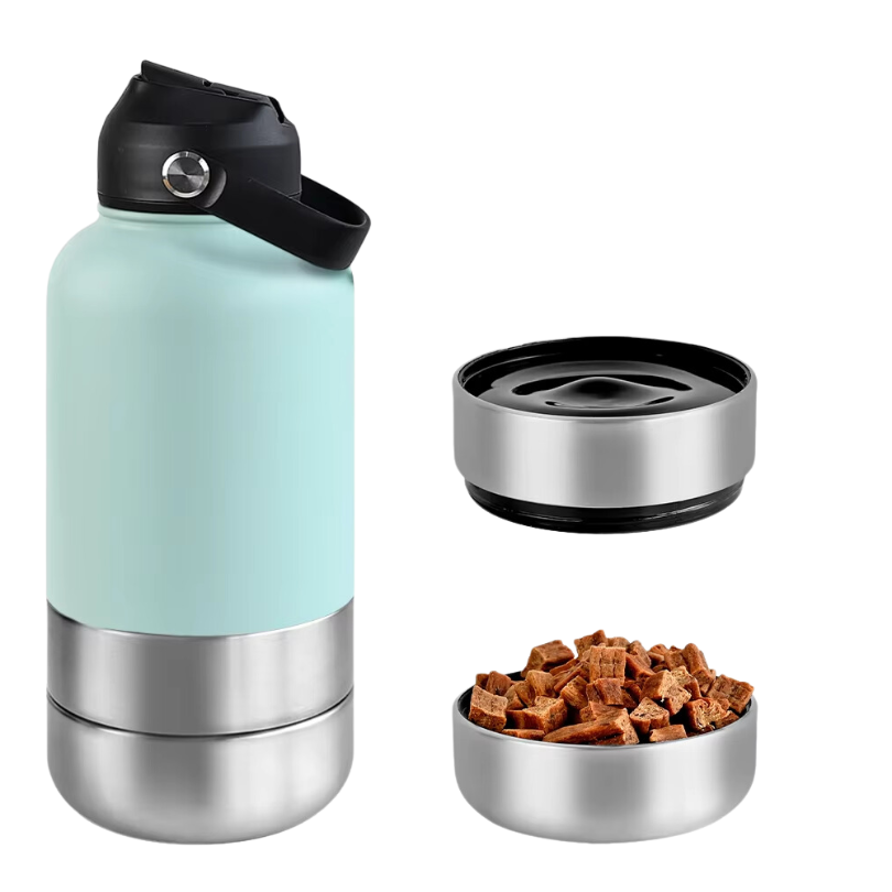 3-in-1 Stainless Steel Dog Water Bottle